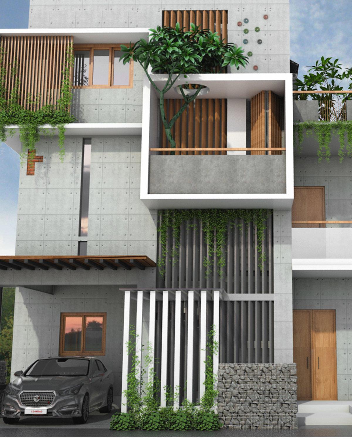 Jijid House, Sarjapur, Bengaluru: an Earth Soul green residence with planted terraces